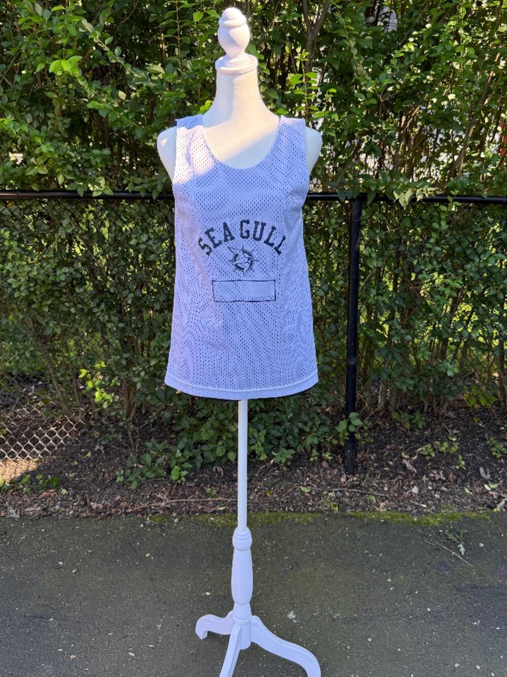Vintage Reversible Nylon Mesh "Seagull" Tank Jersey - XS/S